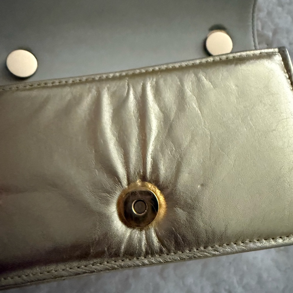 Chanel Metallic Gold Clutch - Picture 6 of 9